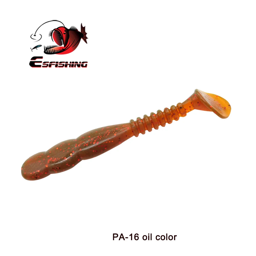 KESFISHING Fishing Lures Rock Shiner 50 95 115mm Pesca Artificial Soft Silicone Bass Baits Quality Smell and Salts T Tail Shad