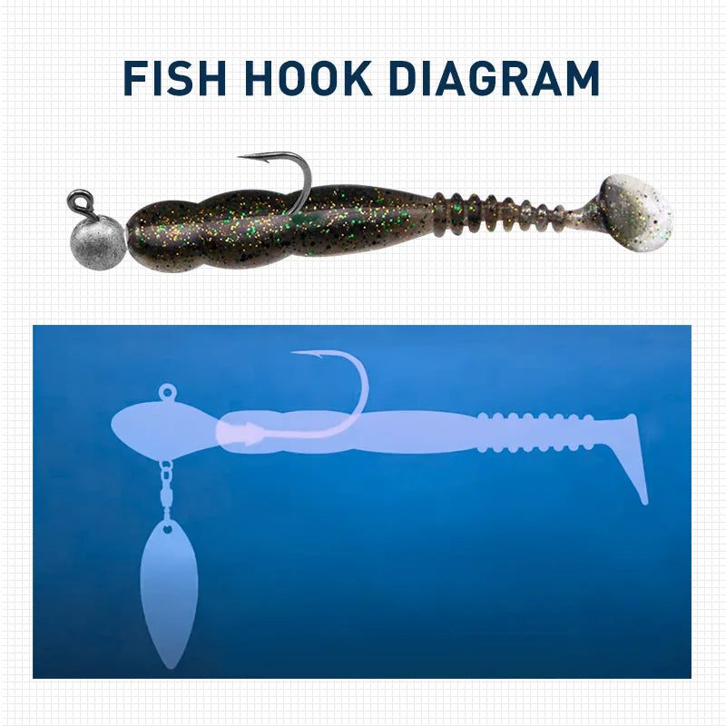 KESFISHING Fishing Lures Rock Shiner 50 95 115mm Pesca Artificial Soft Silicone Bass Baits Quality Smell and Salts T Tail Shad