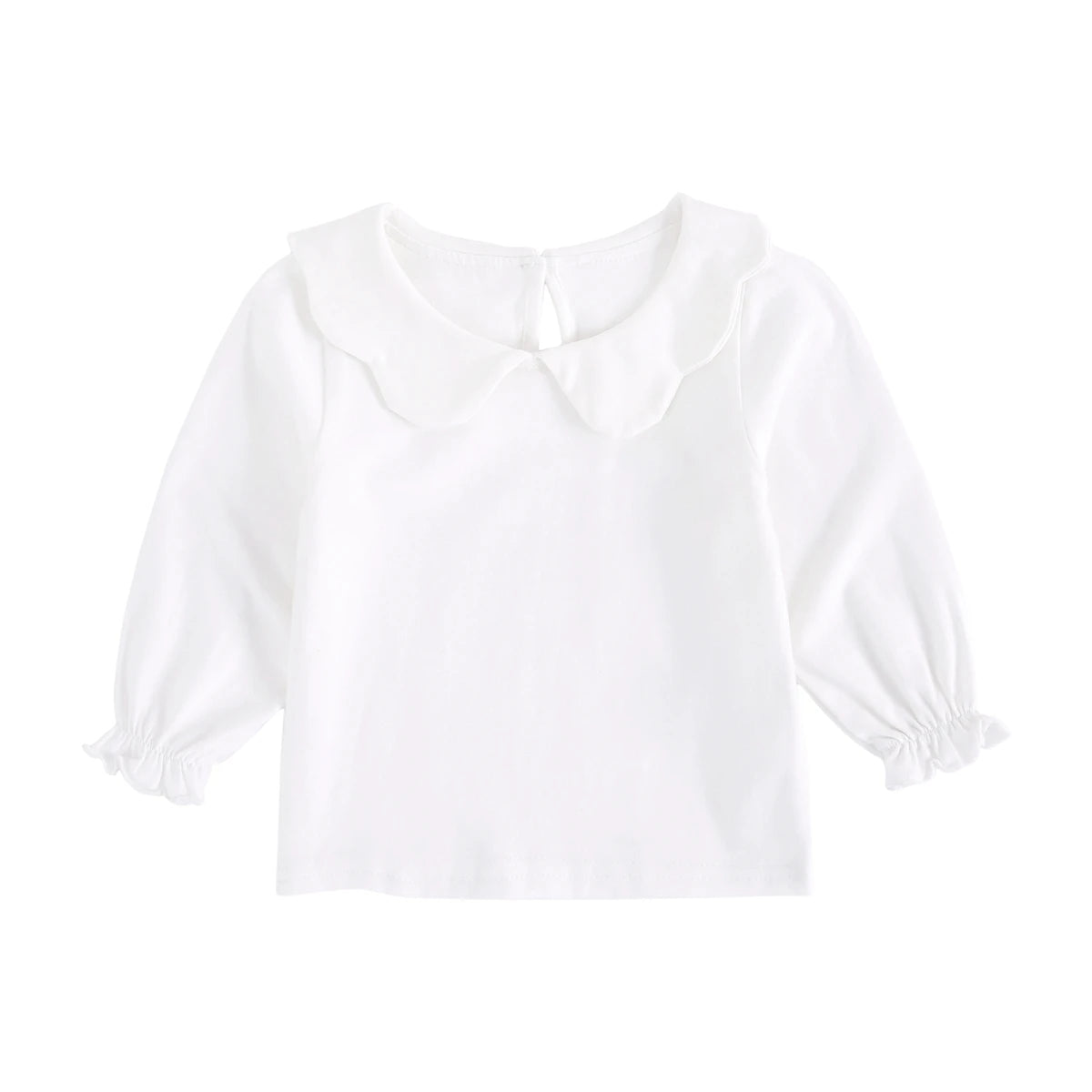 Sanlutoz Soft Cotton Baby Girls T-shirt Cute Infants Tops Clothing White Newborn Toddler Shirts Clothes Casual