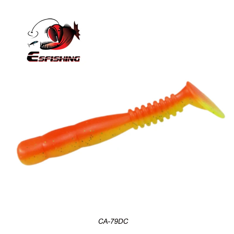 KESFISHING Fishing Lures Rock Shiner 50 95 115mm Pesca Artificial Soft Silicone Bass Baits Quality Smell and Salts T Tail Shad