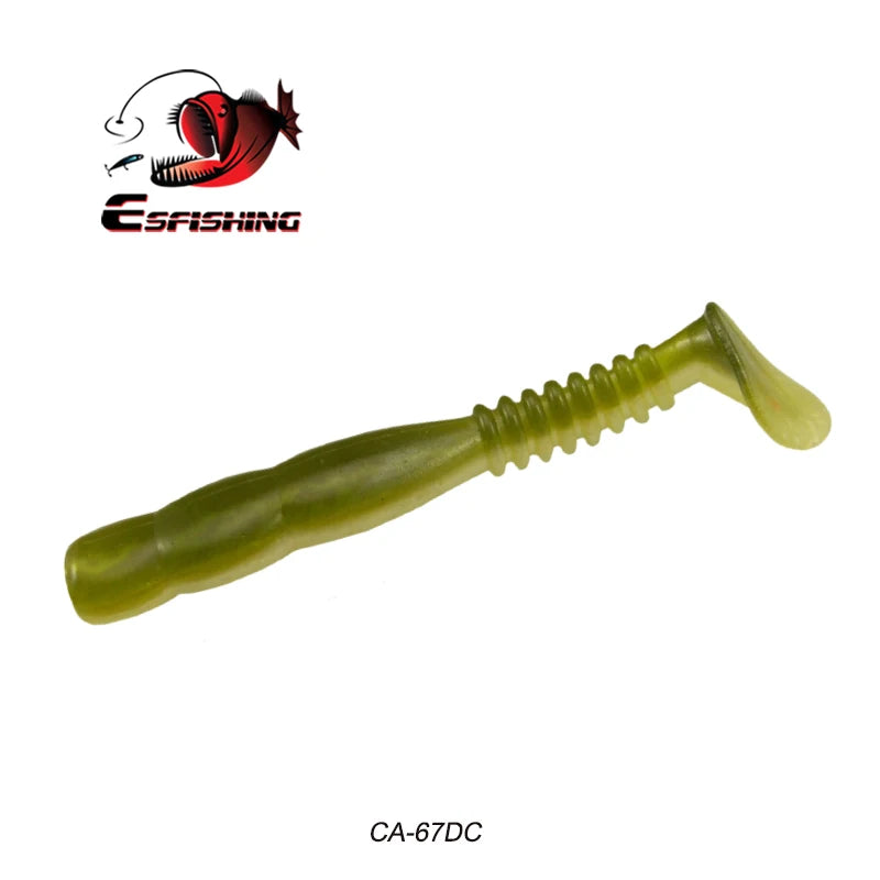 KESFISHING Fishing Lures Rock Shiner 50 95 115mm Pesca Artificial Soft Silicone Bass Baits Quality Smell and Salts T Tail Shad