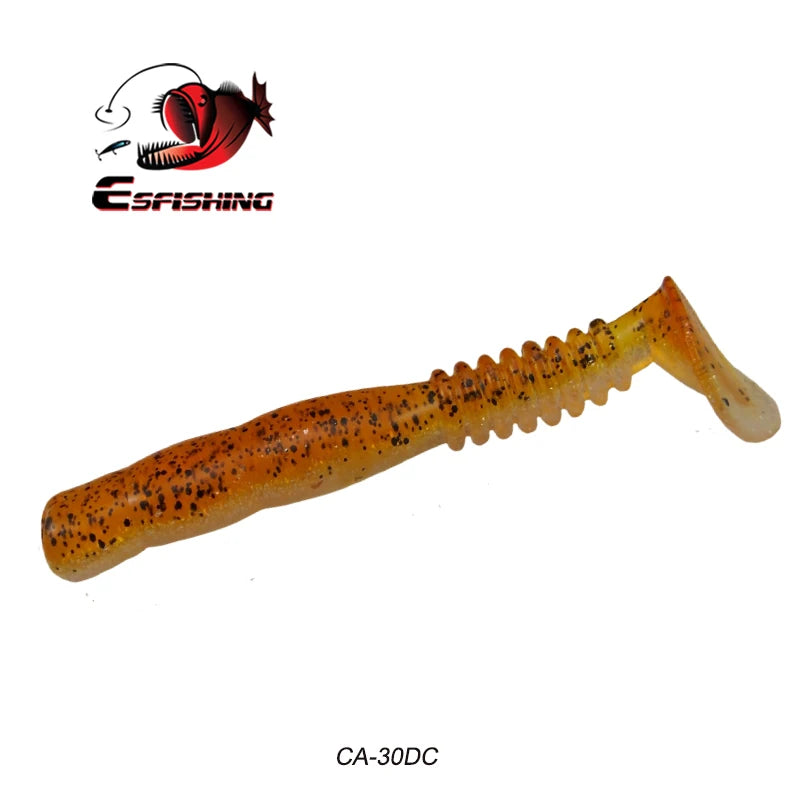 KESFISHING Fishing Lures Rock Shiner 50 95 115mm Pesca Artificial Soft Silicone Bass Baits Quality Smell and Salts T Tail Shad
