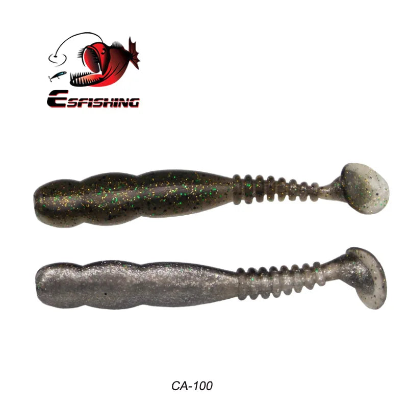 KESFISHING Fishing Lures Rock Shiner 50 95 115mm Pesca Artificial Soft Silicone Bass Baits Quality Smell and Salts T Tail Shad