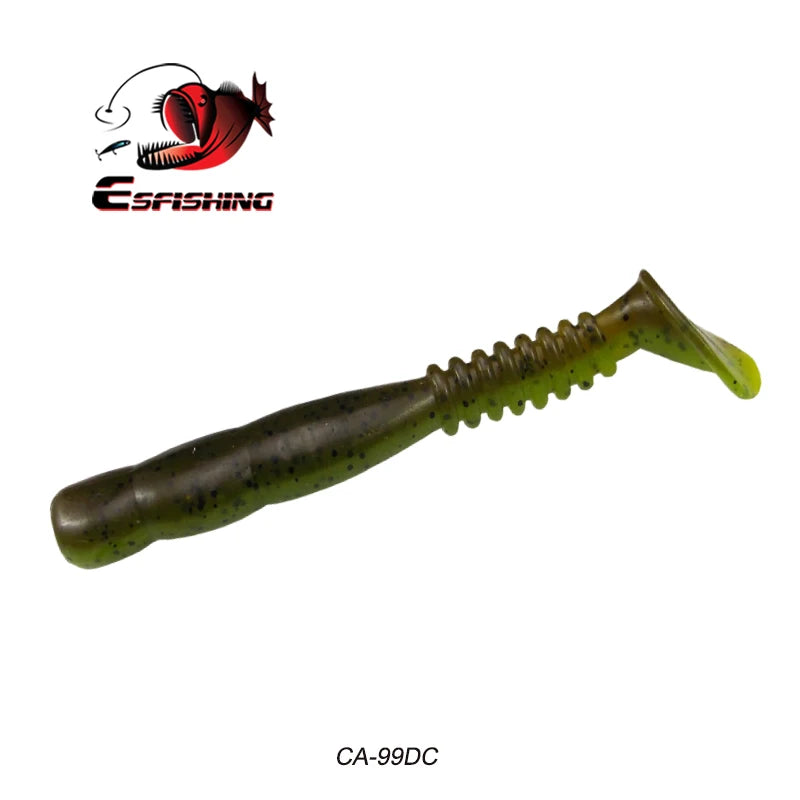 KESFISHING Fishing Lures Rock Shiner 50 95 115mm Pesca Artificial Soft Silicone Bass Baits Quality Smell and Salts T Tail Shad