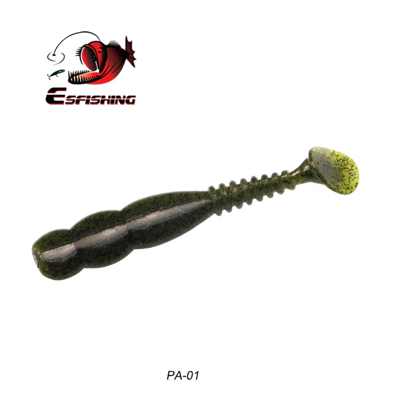 KESFISHING Fishing Lures Rock Shiner 50 95 115mm Pesca Artificial Soft Silicone Bass Baits Quality Smell and Salts T Tail Shad