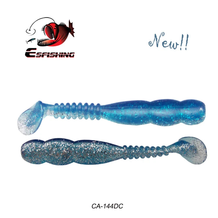 KESFISHING Fishing Lures Rock Shiner 50 95 115mm Pesca Artificial Soft Silicone Bass Baits Quality Smell and Salts T Tail Shad