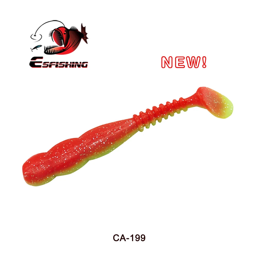 KESFISHING Fishing Lures Rock Shiner 50 95 115mm Pesca Artificial Soft Silicone Bass Baits Quality Smell and Salts T Tail Shad