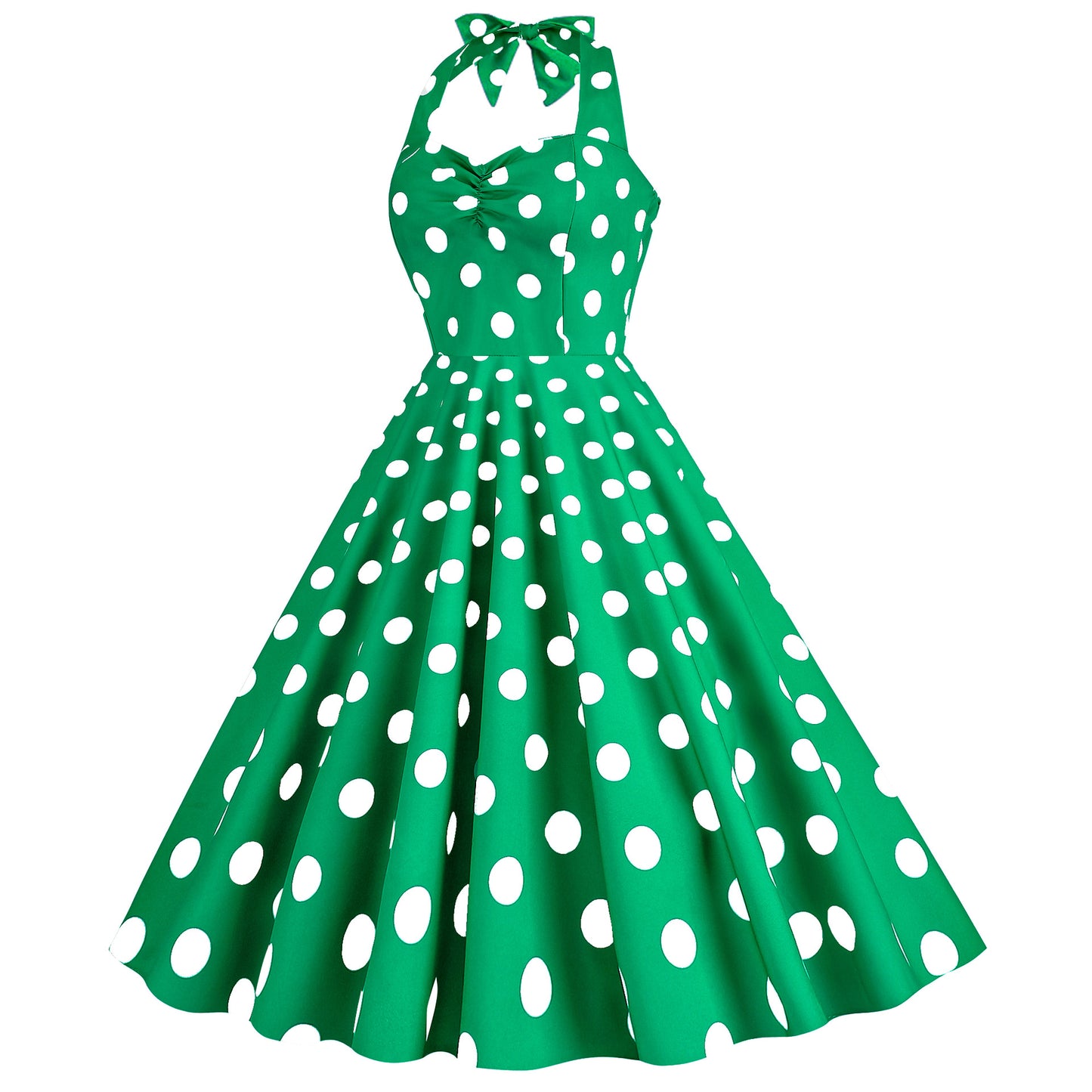Pink Elegant Fashion Notched Ladies Office Dress 2024 Robe Pinup Polka Dot Print Vintage Sleeveless Summer Dresses for Women