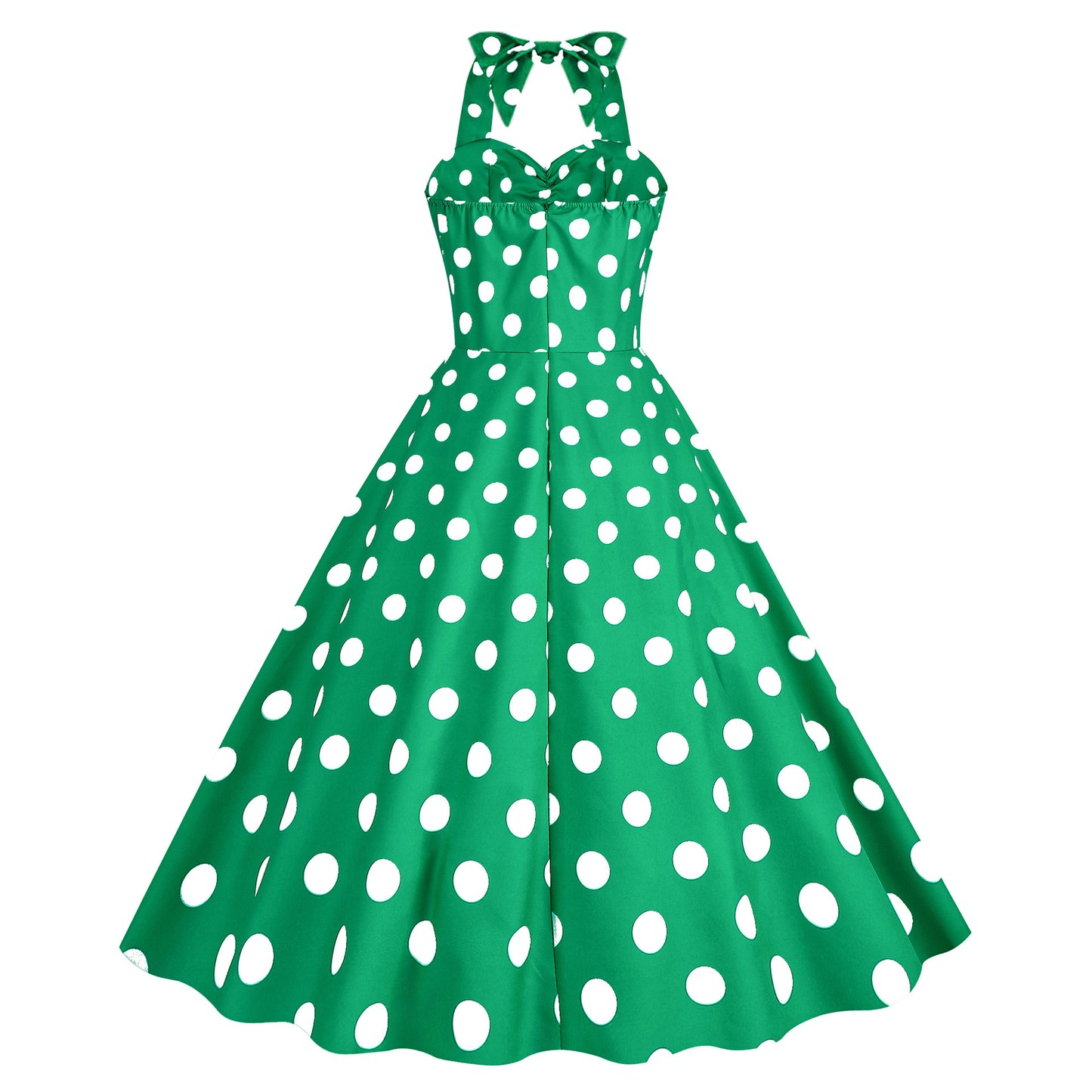 Pink Elegant Fashion Notched Ladies Office Dress 2024 Robe Pinup Polka Dot Print Vintage Sleeveless Summer Dresses for Women
