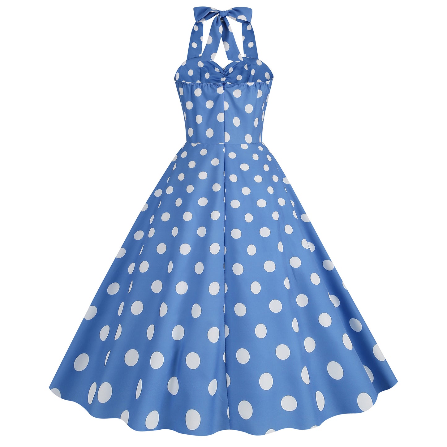 Pink Elegant Fashion Notched Ladies Office Dress 2024 Robe Pinup Polka Dot Print Vintage Sleeveless Summer Dresses for Women