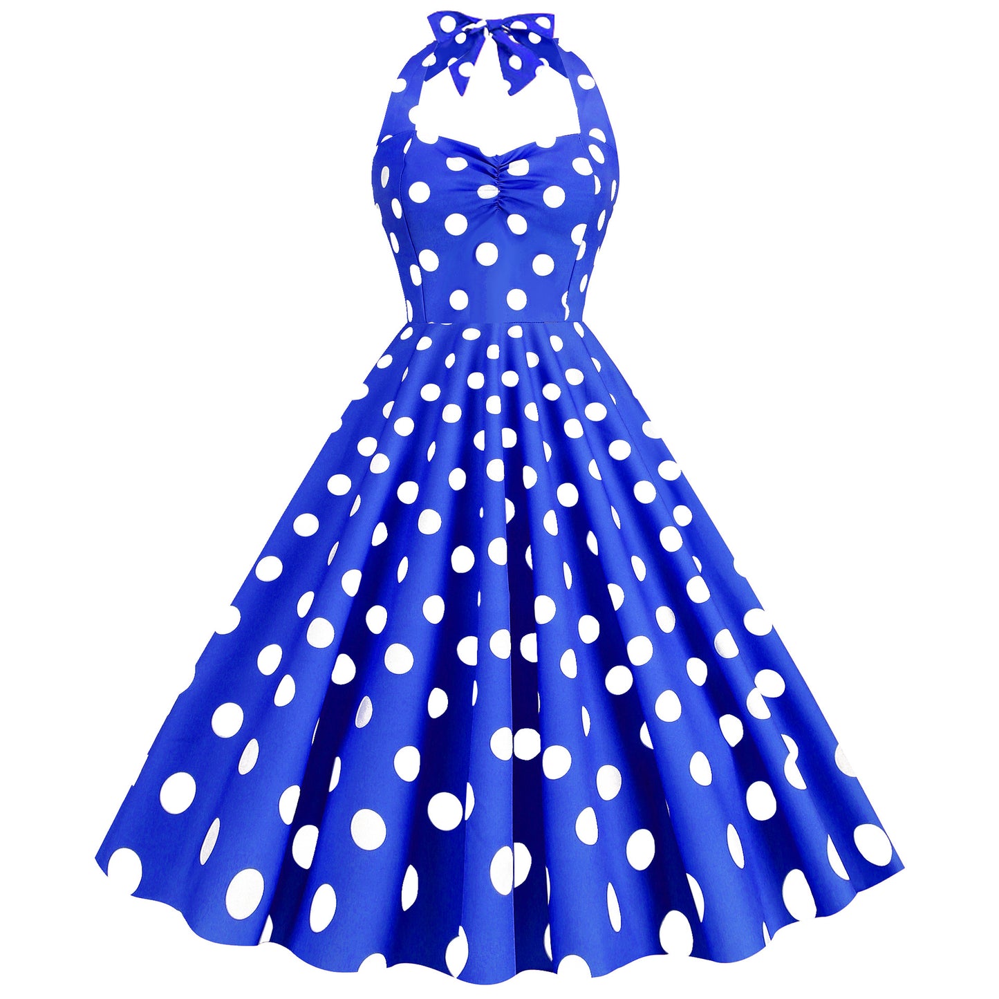 Pink Elegant Fashion Notched Ladies Office Dress 2024 Robe Pinup Polka Dot Print Vintage Sleeveless Summer Dresses for Women
