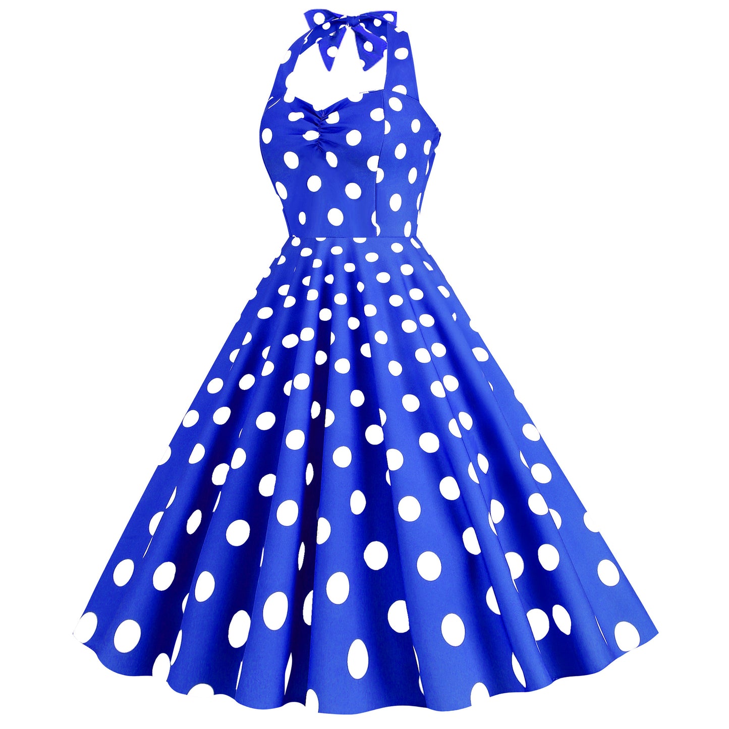 Pink Elegant Fashion Notched Ladies Office Dress 2024 Robe Pinup Polka Dot Print Vintage Sleeveless Summer Dresses for Women