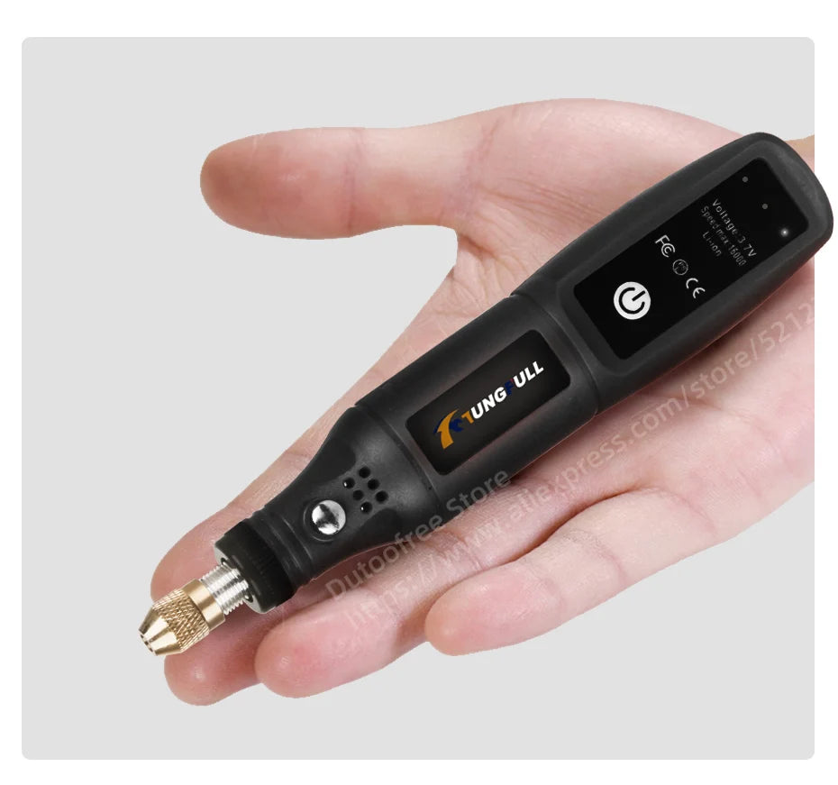 Strumento per incisione USB, utensile Dremel, trapano a batteria, utensile rotante, mini trapano elettrico senza fili, lucidatrice ricaricabile