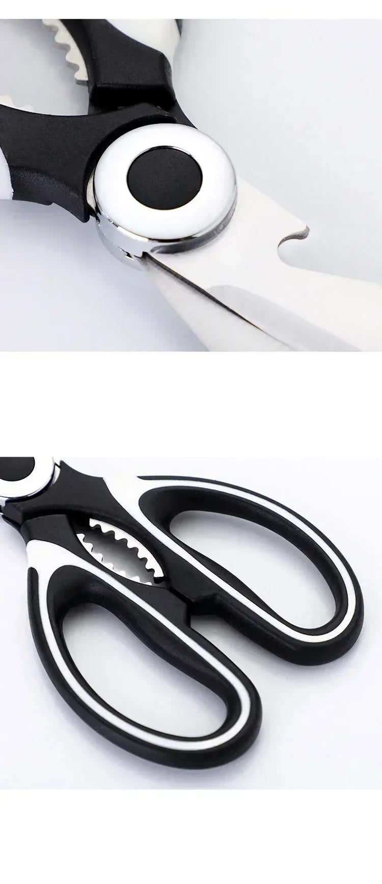Heavy Duty Kitchen Scissors Multipurpose Dishwasher Safe Meat Poultry and General Purpose Scissors Stainless Steel Utility Tools