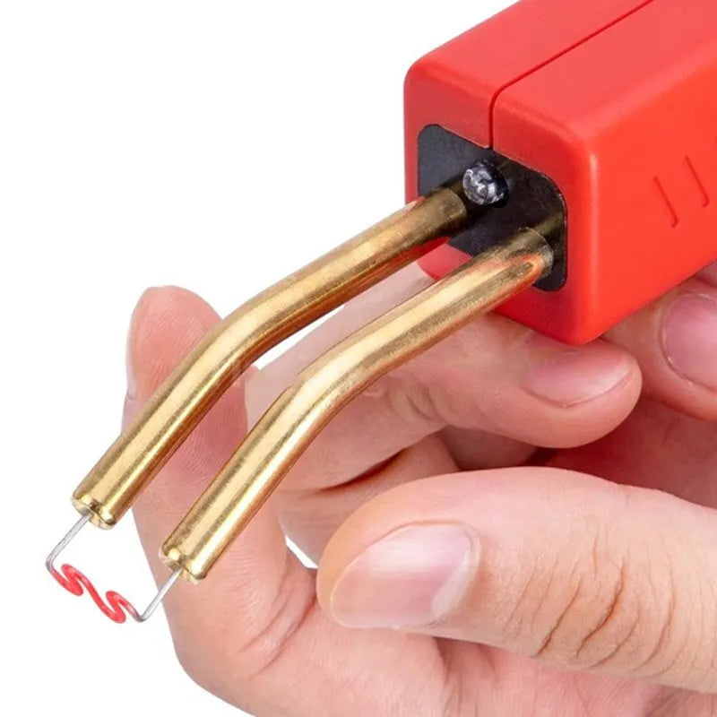 Saldatrice per plastica rossa da 50 W, pistola sparachiodi a caldo con 200/400/800 chiodi, kit di riparazione paraurti auto, strumento per crepe, chiodatrice per garage, macchina per saldatura in PVC