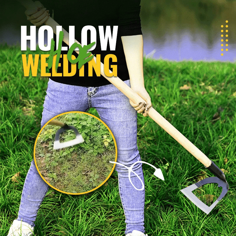 Hollow Hoe Weeding Rake Labor-saving Weeding & Loosening Soil Artifact Harrow Handheld steel weeding hoe Hoe Farm Tool Gardening
