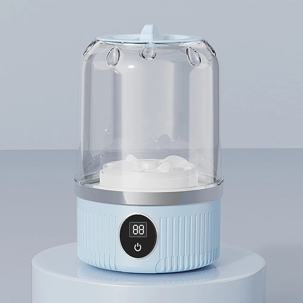 NEW Mini Underwear Washing Machine Fully Automatic Laundry Cup Cordless Portable Underwear Sock Washer Rechargeable for Travel