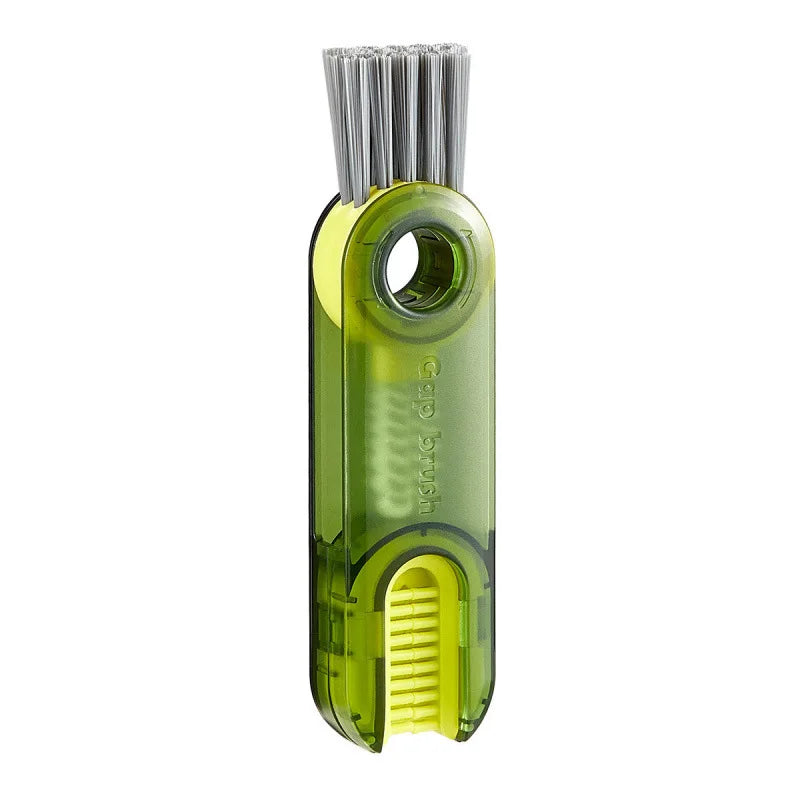 Household 3-in-1 Cleaning Cup Brush Artifact, Bottle Insulated Cup Gap U-shaped Cup Mouth Cup Lid Cleaning Brush