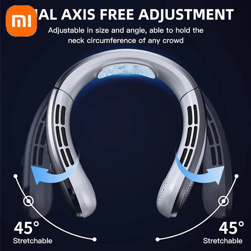 Xiaomi Portable Neck Fan Upgraded Version Neck Support 5-speed Adjustment Outdoor Wearable Hands-free Rechargeable Fan