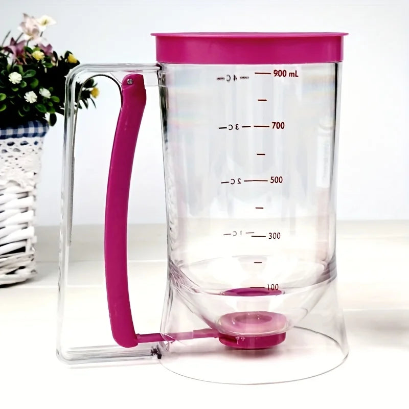 1 Pcs 900ml Batter Dispenser Hand-held Graduated Funnel Pastry Dough Dispensador For Pancake Cupcakes Cake