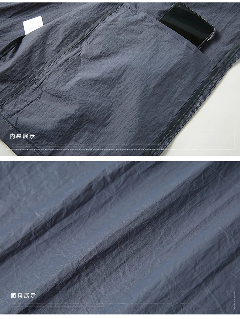 2023 Quick Dry Lightweight Jacket Men Summer Camping Fishing Sun Protection Jacket Ultra Light Hooded Casual Outwear Skin Coats