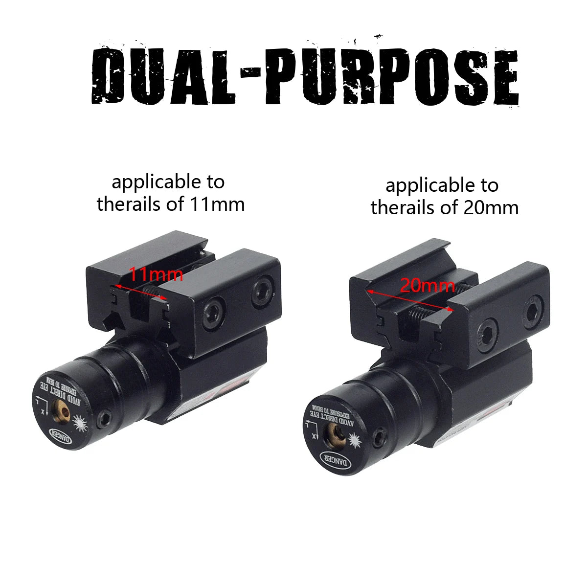 Mini Tactical Red Dot Laser Sight for Rifle Pistol Shooting Hunting Gun Adjustable 11mm 20mm Hunting Sight Toy with Battery