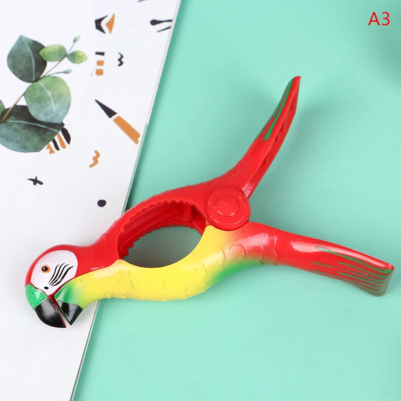 1PC Plastic Beach Towel Clips For Sunbeds Sun Lounger Animal Decorative Clothes Pegs Pins Large Size Drying Racks Retaining Clip