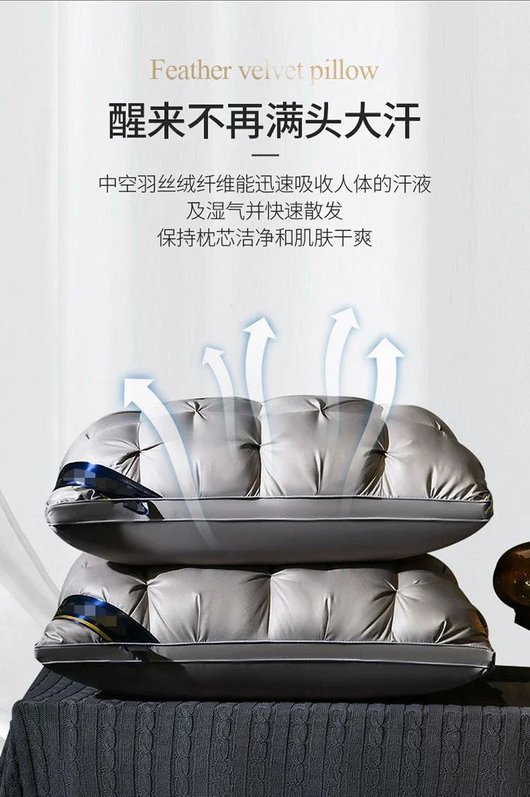 bilateral twisted flower pillow super soft sleep cervical spine protection household single pillow core pair does not collapse