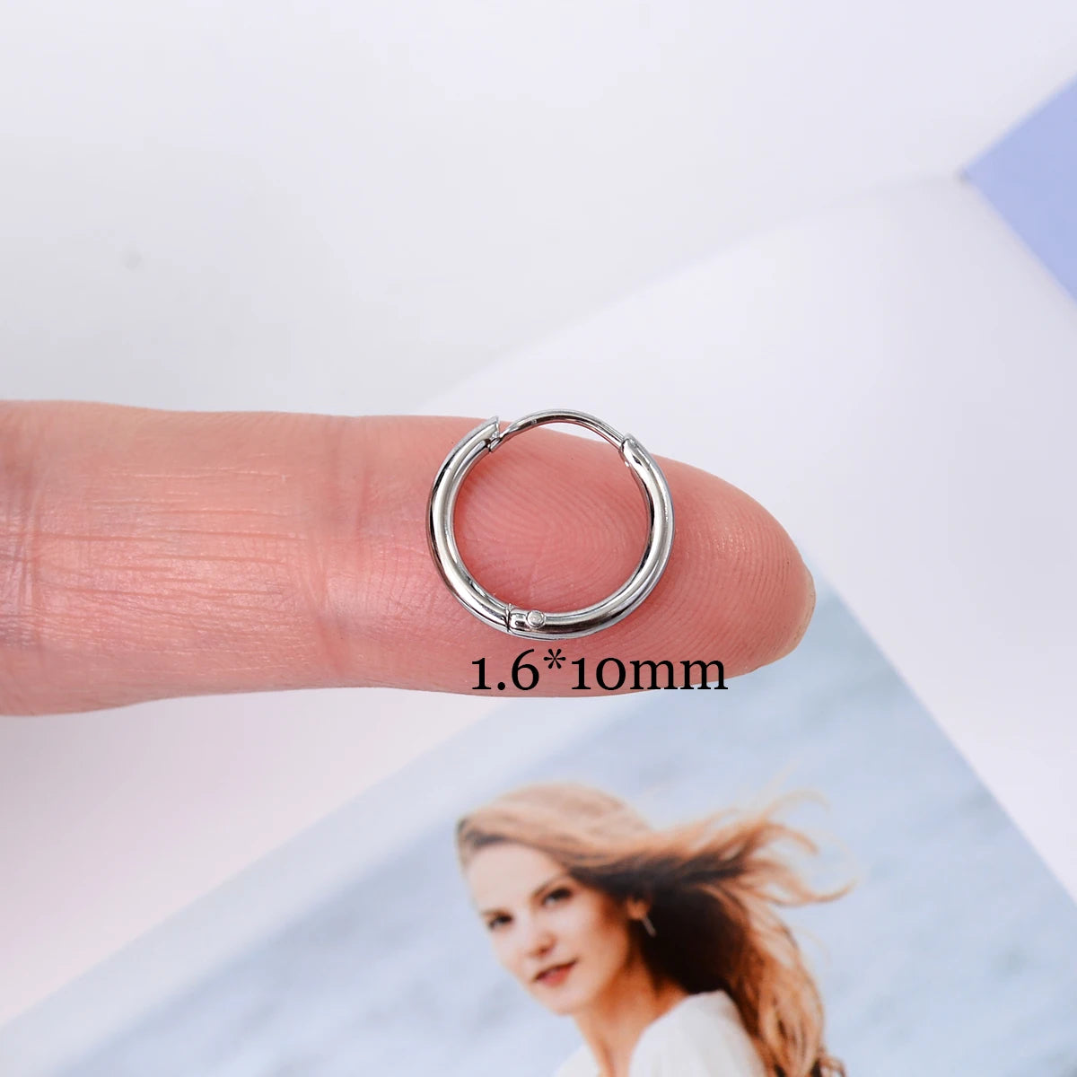 Minimalist Stainless Steel Huggie Hoop Earrings For Women Men Gold Color Tiny Round Circle Earring Punk Rock Statement Jewelry