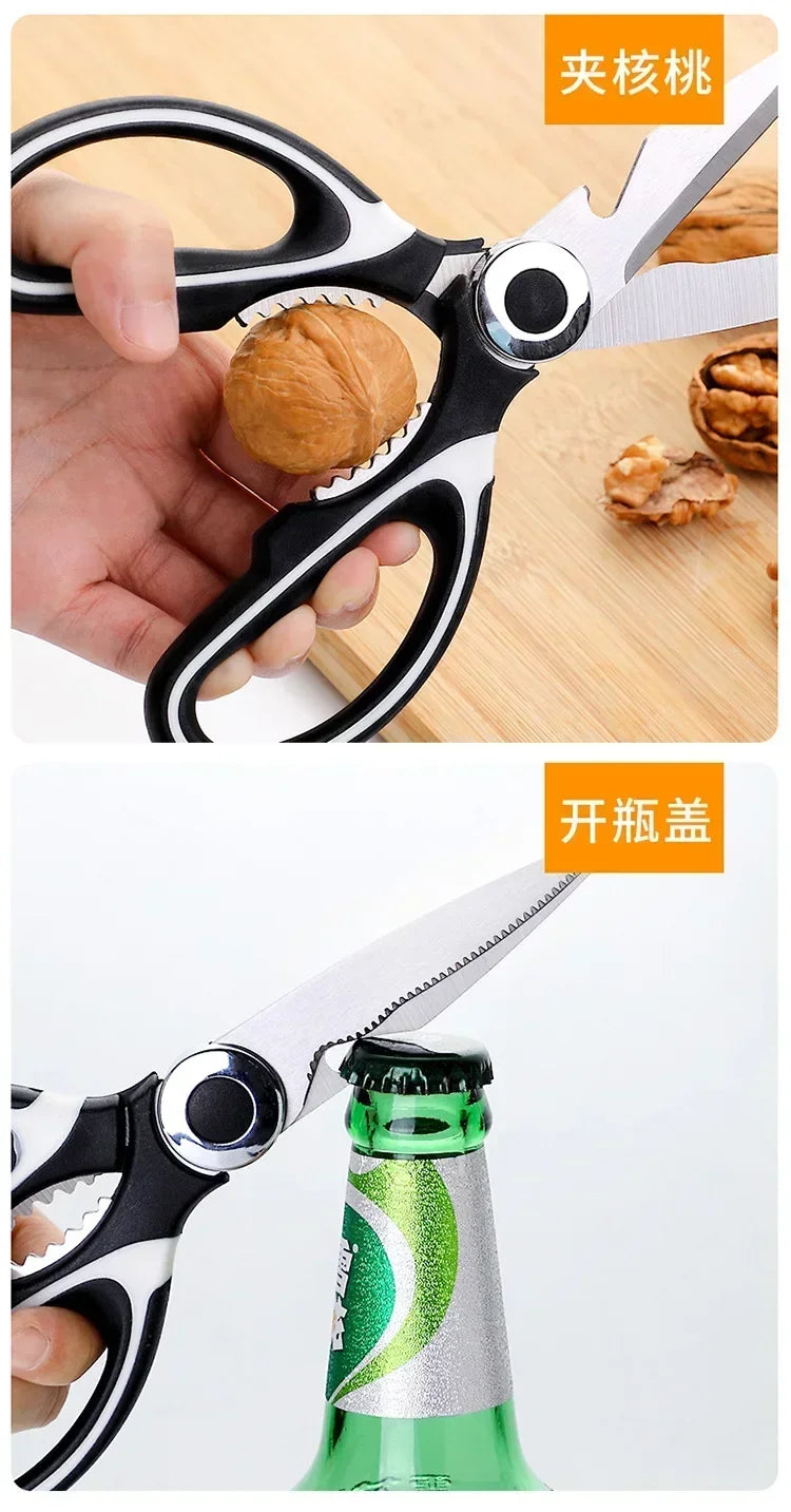 Heavy Duty Kitchen Scissors Multipurpose Dishwasher Safe Meat Poultry and General Purpose Scissors Stainless Steel Utility Tools