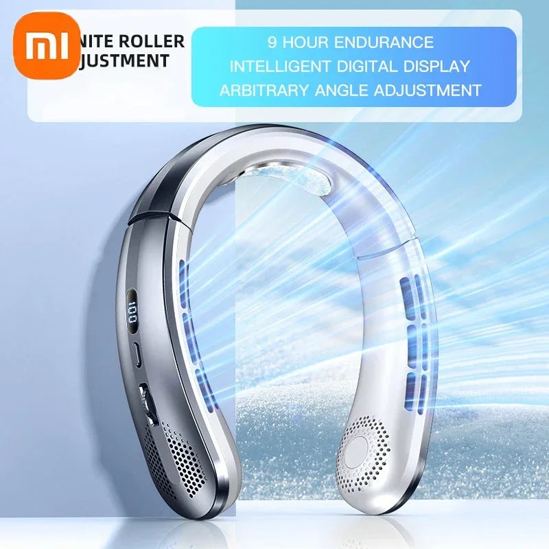 Xiaomi Portable Neck Fan Upgraded Version Neck Support 5-speed Adjustment Outdoor Wearable Hands-free Rechargeable Fan