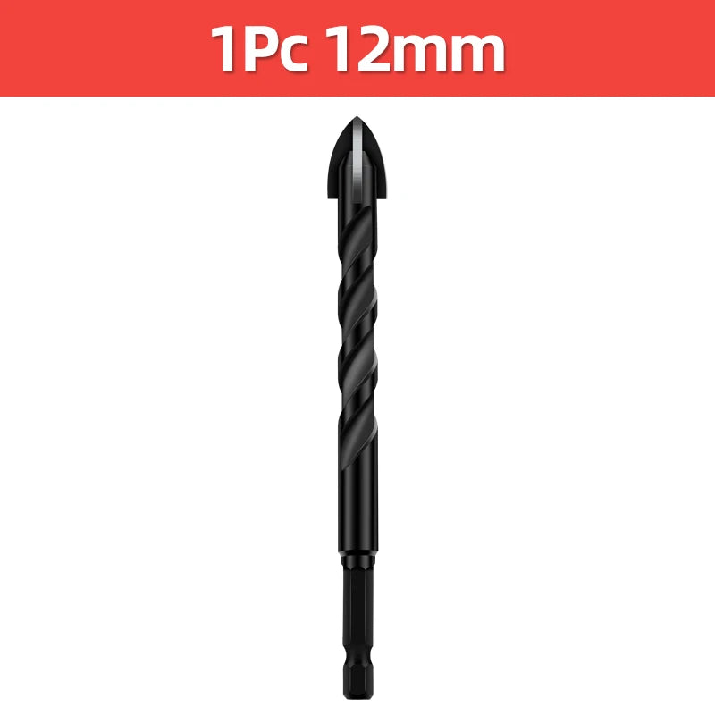 Cross Hex Drill Bit Set For Concrete Porcelain Tile Glass Metal Professional Multifunction Drill Bits Kit Tools Carbide Drills