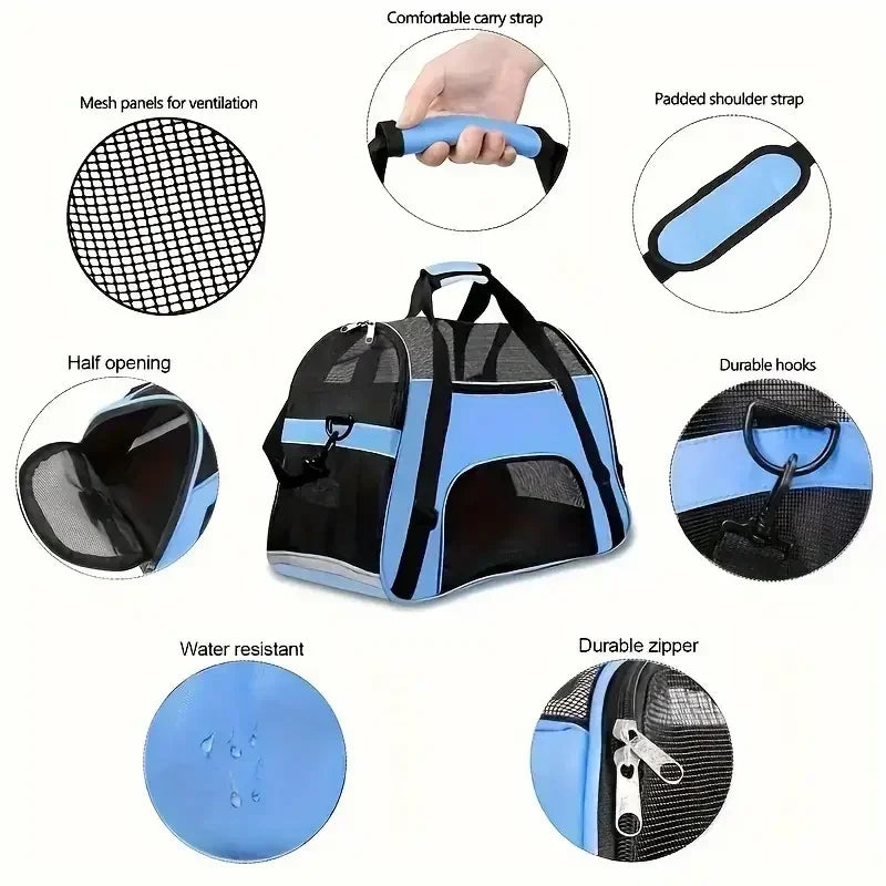 Breathable Out and About Portable Foldable Portable Dog Cat Carrier Bag Pet Puppy Travel Bags Outdoor Tent Carrier Pets Handbag