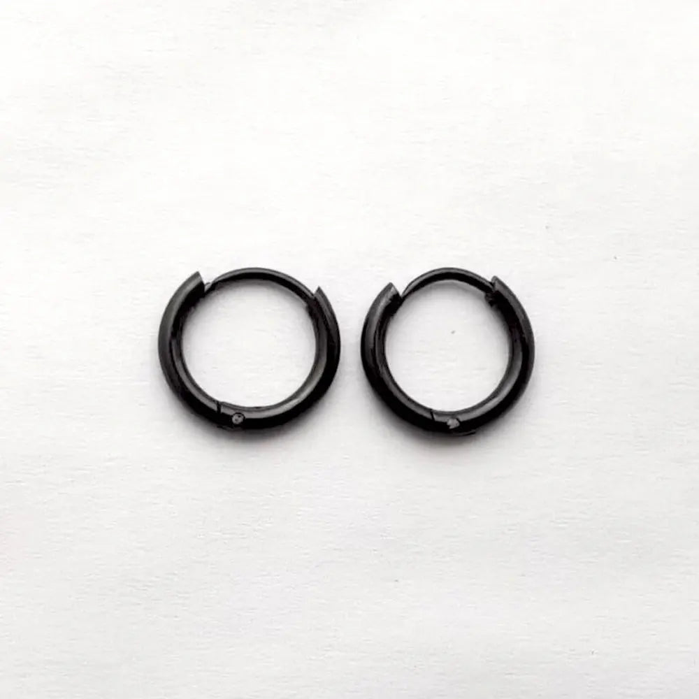 Minimalist Stainless Steel Huggie Hoop Earrings For Women Men Gold Color Tiny Round Circle Earring Punk Rock Statement Jewelry