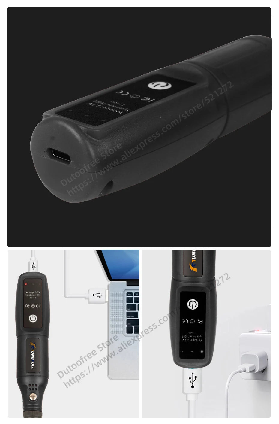 Strumento per incisione USB, utensile Dremel, trapano a batteria, utensile rotante, mini trapano elettrico senza fili, lucidatrice ricaricabile