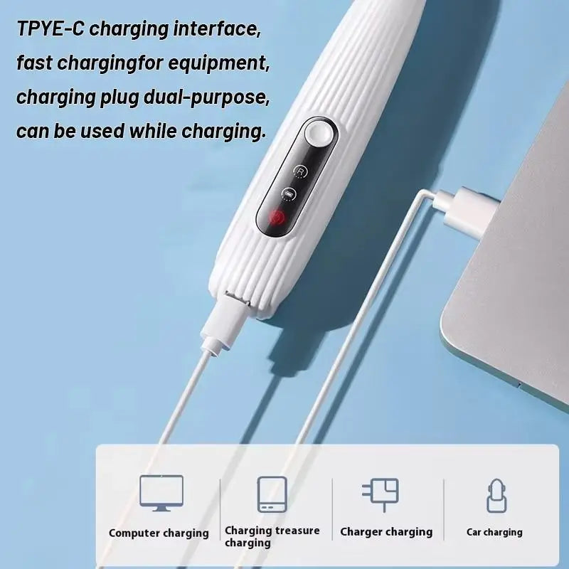 New Dog Paw Trimmer with Led Light Rechargeable Cordless Nail Grinder Shaver for Cats and Other Pets Hair Grooming Tools