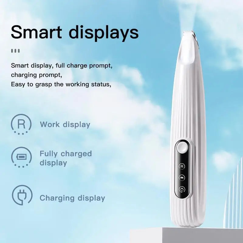 New Dog Paw Trimmer with Led Light Rechargeable Cordless Nail Grinder Shaver for Cats and Other Pets Hair Grooming Tools