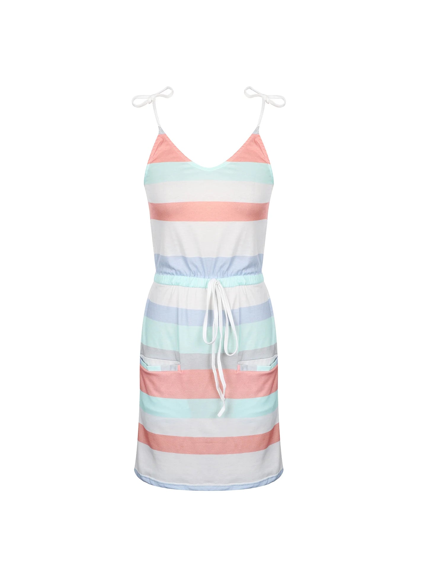 Sleeveless Dress for Women Clothing 2024 Summer Vacation Pullover Beach Sundress Female Korean Fashion Slim Sexy Short Dresse M