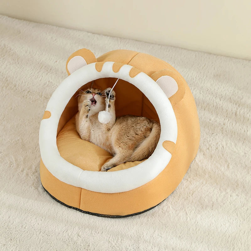 Super cuccia per gatti, cuccia calda per animali domestici, cuccia per gattini, cuccia per gatti, cuccia calda per cani, tenda, tappetino per cani di piccola taglia, forniture per cuccia per gatti