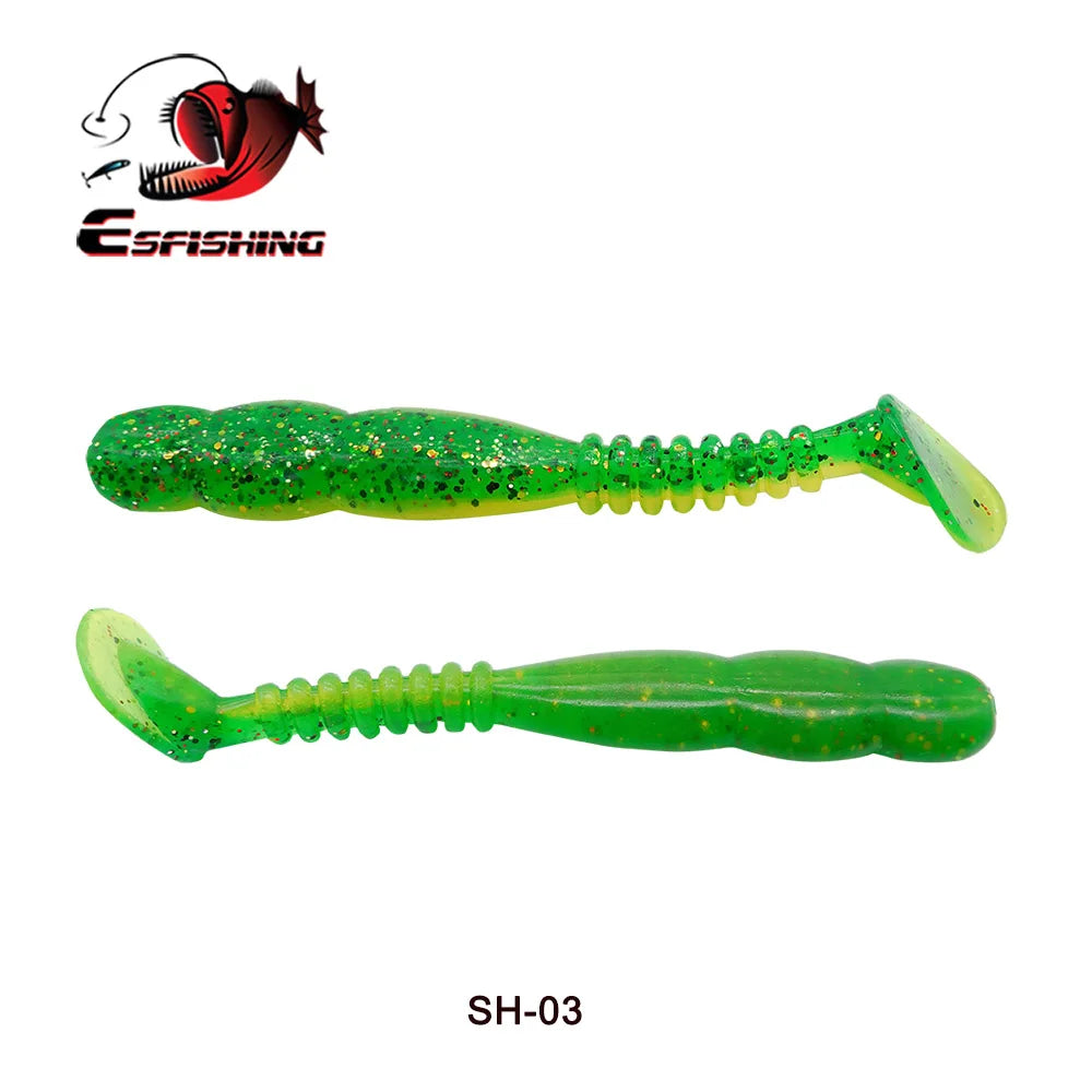 KESFISHING Fishing Lures Rock Shiner 50 95 115mm Pesca Artificial Soft Silicone Bass Baits Quality Smell and Salts T Tail Shad