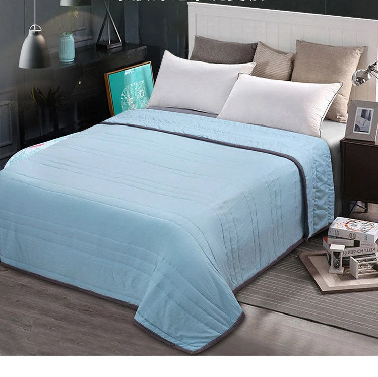 Plain Duvets Spring Summer Soft Comforter Quilt Skin-friendly Washable Dorm Twin Double Size Lightweight Bedding Bedroom Quilted