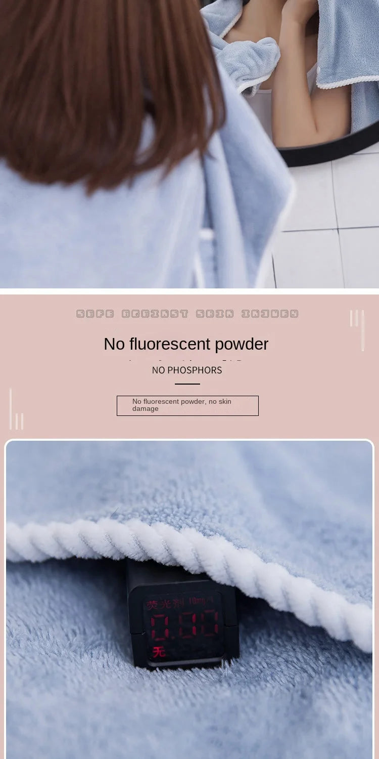 2024 Coral Velvet Bath Skirt Soft Absorbent Thickened with Edging Adult Women Chest Wrapped Wearable Bath Towel