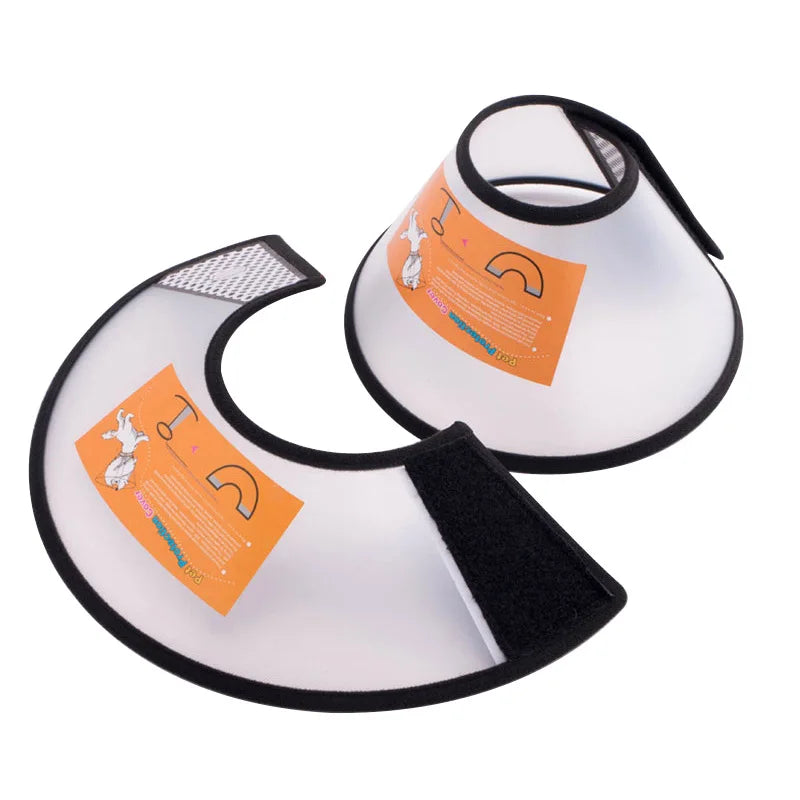 OUWO Pet Protective Collar Dog Cat Neck Cone Collar Anti Bite Lick Cat Dog Health Medical Circle Surgery Wound Healing