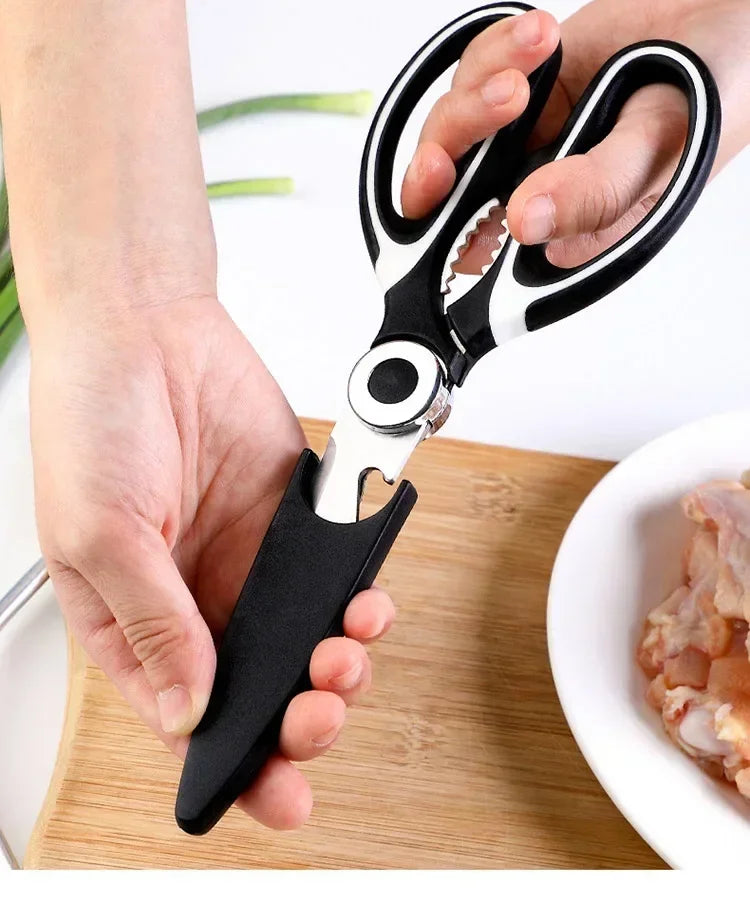 Heavy Duty Kitchen Scissors Multipurpose Dishwasher Safe Meat Poultry and General Purpose Scissors Stainless Steel Utility Tools