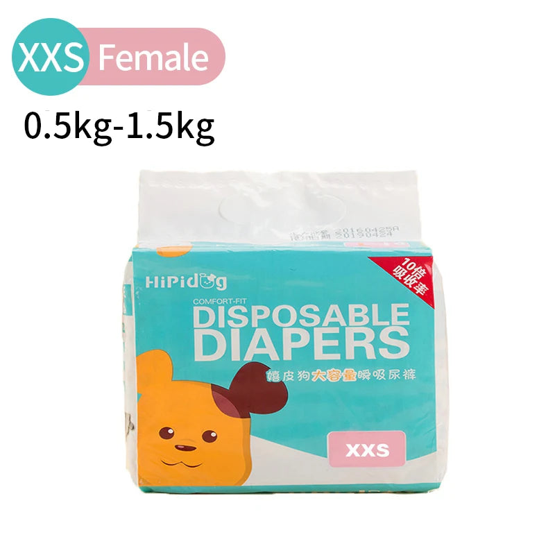 Disposable Dog Diaper Hygroscopic wet oneself Breathable Puppy Short Pet Physiological Pants Super Absorption For Puppy Dogs