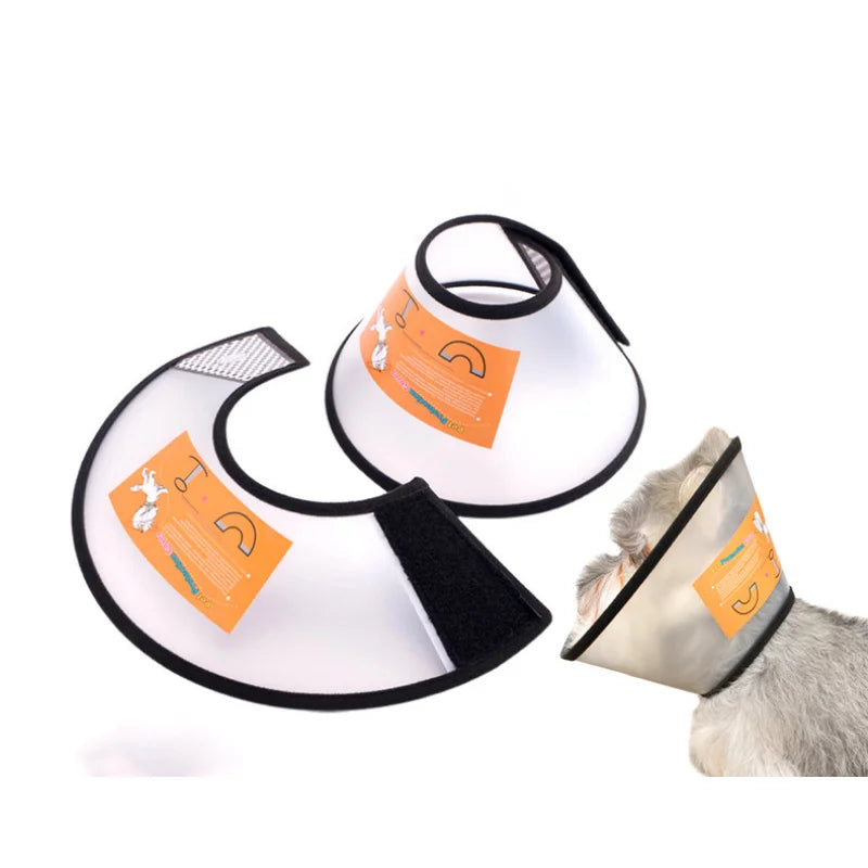 OUWO Pet Protective Collar Dog Cat Neck Cone Collar Anti Bite Lick Cat Dog Health Medical Circle Surgery Wound Healing