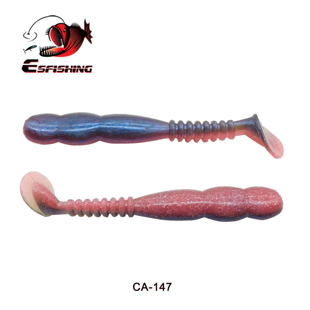 KESFISHING Fishing Lures Rock Shiner 50 95 115mm Pesca Artificial Soft Silicone Bass Baits Quality Smell and Salts T Tail Shad