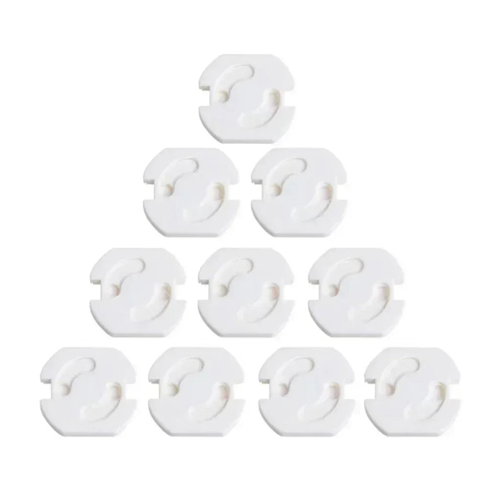 1/10pcs Baby Safety Child Electric Socket Outlet Plug Protection Security Two Phase Safe Lock Cover Kids Sockets Cover Plugs
