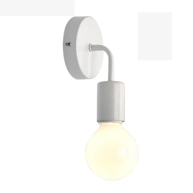 E27 Wood Iron Wall Lamp for Bedroom Bedside Nordic Wall Sconce Background Wall Aisle Lights Wooden Reading Luminaire