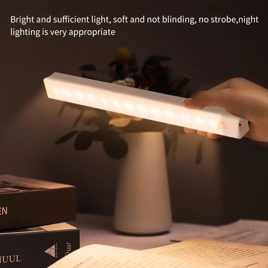 Motion Sensor LED Cabinet Light Rechargeable Induction Night Light Wireless Portable Detector Lamp Kitchen Staircase Backlight